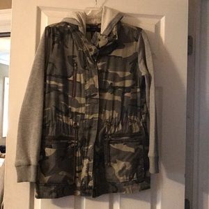 Camo/sweater jacket